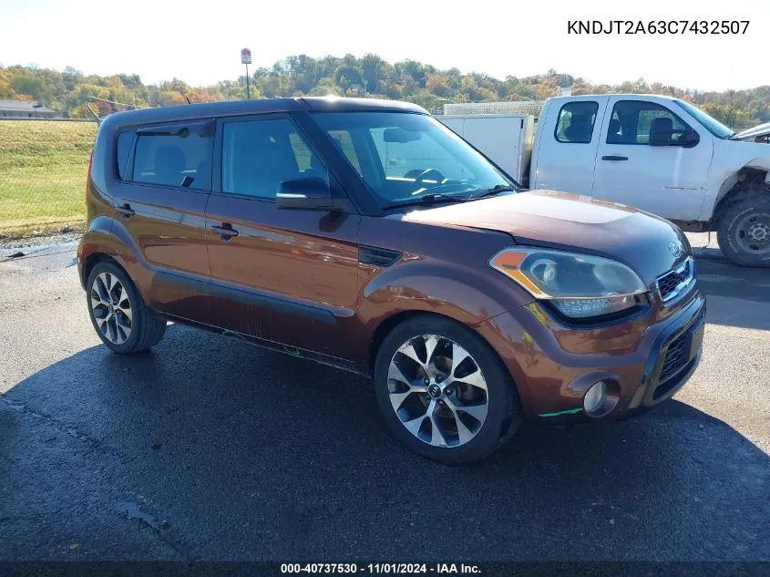 2012 Kia Soul ! VIN: KNDJT2A63C7432507 Lot: 40737530