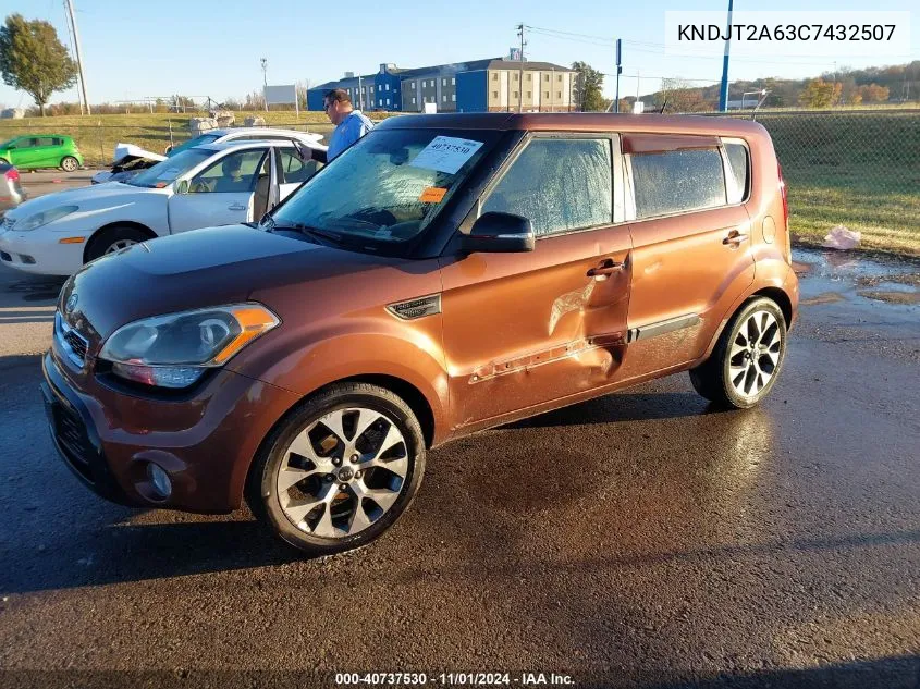 2012 Kia Soul ! VIN: KNDJT2A63C7432507 Lot: 40737530