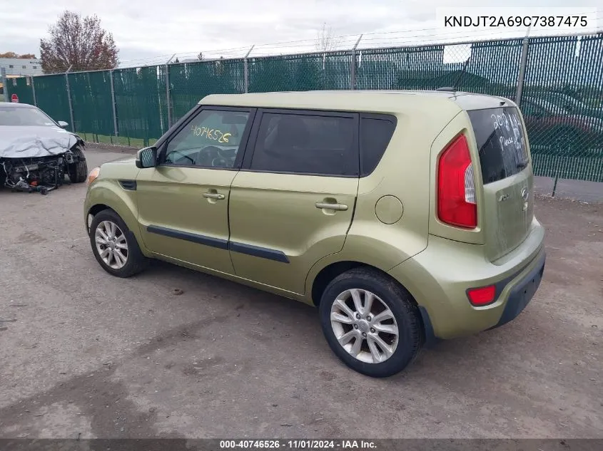 2012 Kia Soul + VIN: KNDJT2A69C7387475 Lot: 40746526