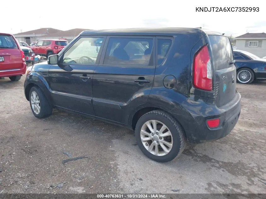 2012 Kia Soul + VIN: KNDJT2A6XC7352993 Lot: 40763631