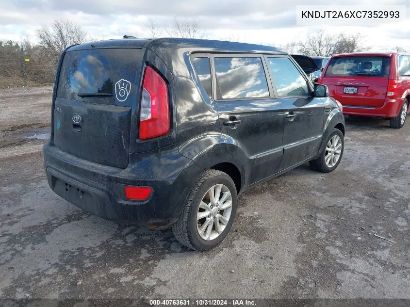 2012 Kia Soul + VIN: KNDJT2A6XC7352993 Lot: 40763631