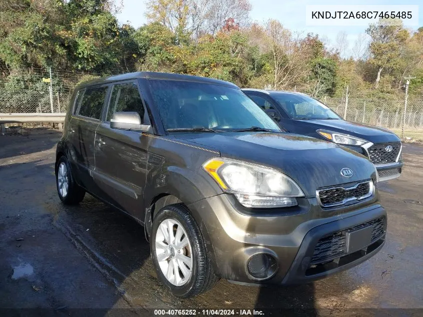 2012 Kia Soul + VIN: KNDJT2A68C7465485 Lot: 40765252