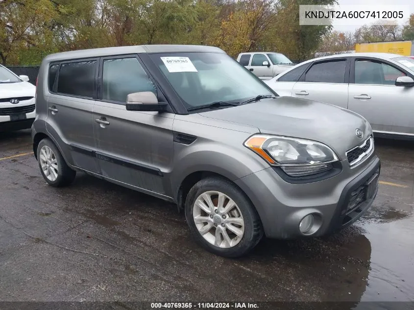 2012 Kia Soul + VIN: KNDJT2A60C7412005 Lot: 40769365