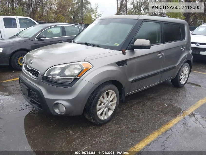 2012 Kia Soul + VIN: KNDJT2A60C7412005 Lot: 40769365