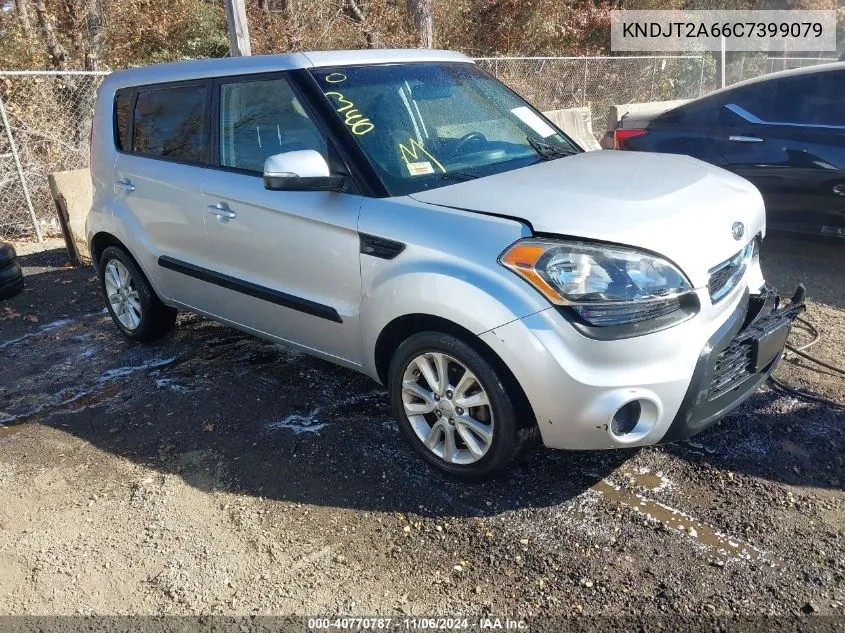 2012 Kia Soul + VIN: KNDJT2A66C7399079 Lot: 40770787