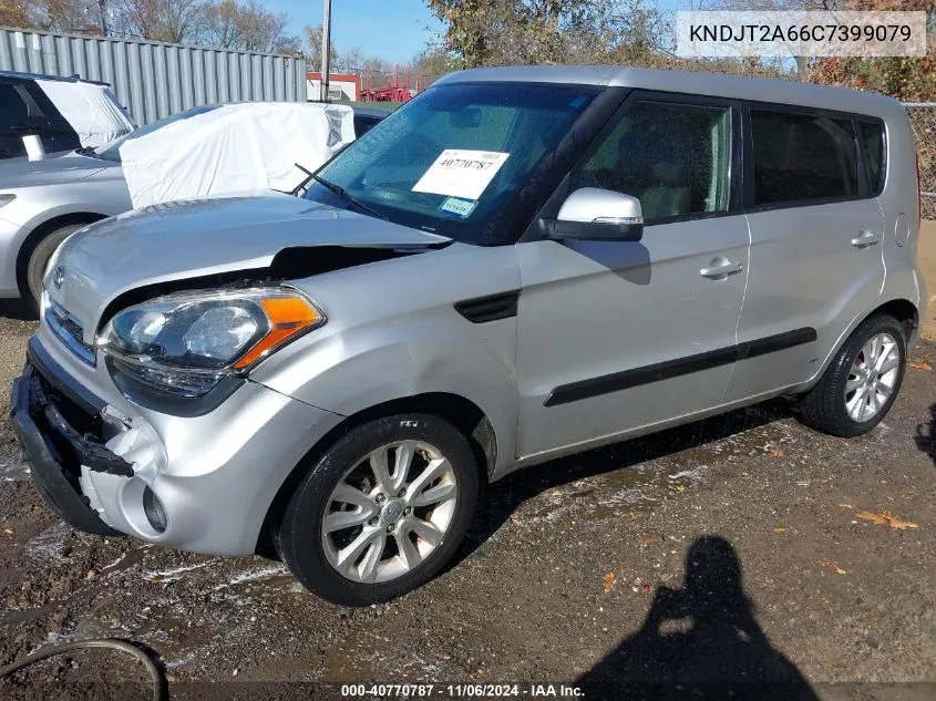 2012 Kia Soul + VIN: KNDJT2A66C7399079 Lot: 40770787