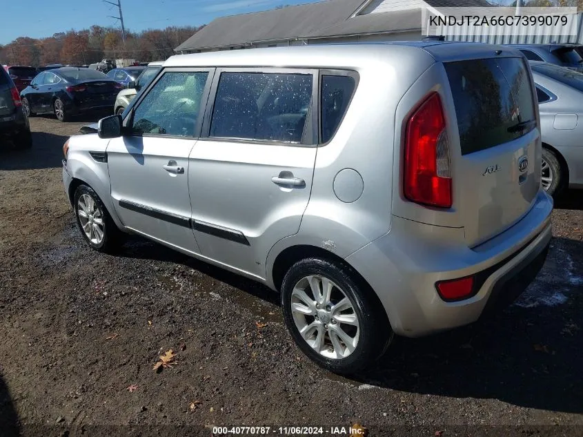 2012 Kia Soul + VIN: KNDJT2A66C7399079 Lot: 40770787