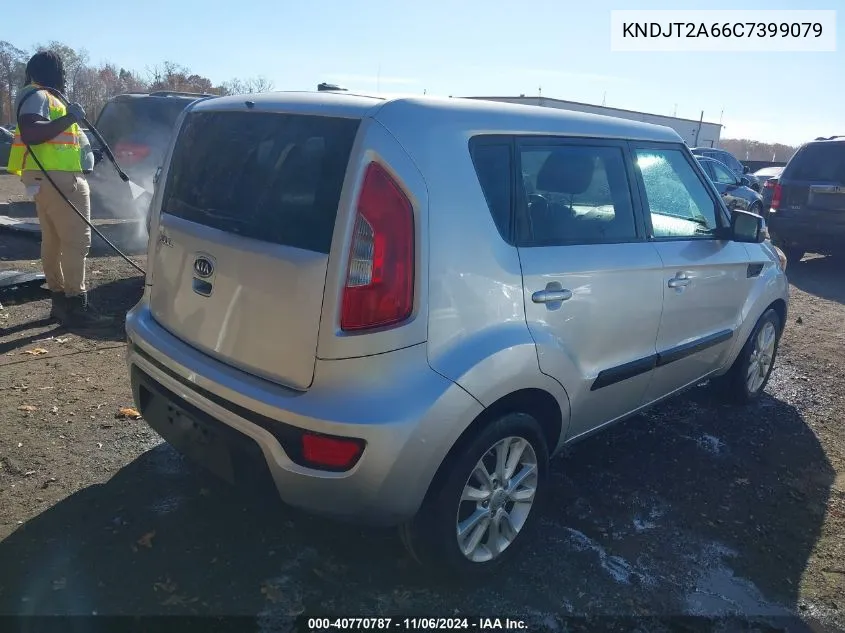 2012 Kia Soul + VIN: KNDJT2A66C7399079 Lot: 40770787