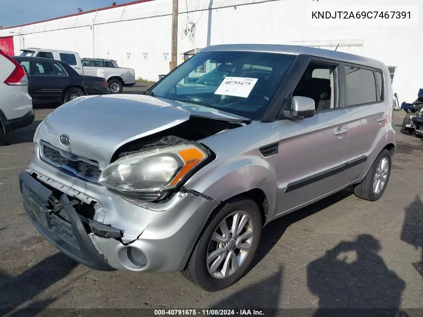 2012 Kia Soul + VIN: KNDJT2A69C7467391 Lot: 40791675