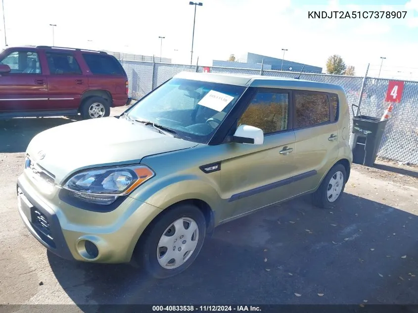 KNDJT2A51C7378907 2012 Kia Soul