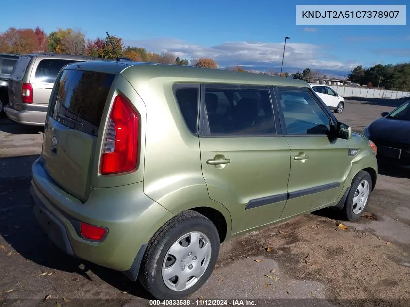 KNDJT2A51C7378907 2012 Kia Soul