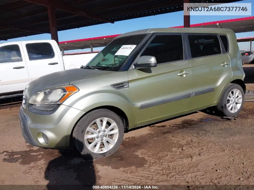 2012 Kia Soul + VIN: KNDJT2A68C7377746 Lot: 40854226