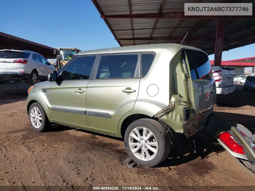 2012 Kia Soul + VIN: KNDJT2A68C7377746 Lot: 40854226