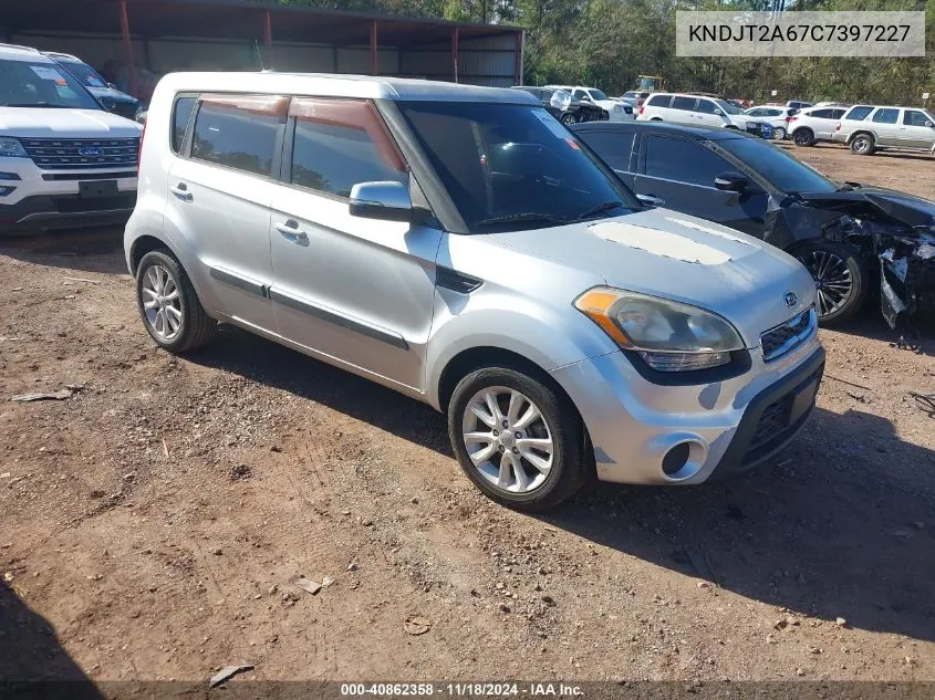 2012 Kia Soul + VIN: KNDJT2A67C7397227 Lot: 40862358