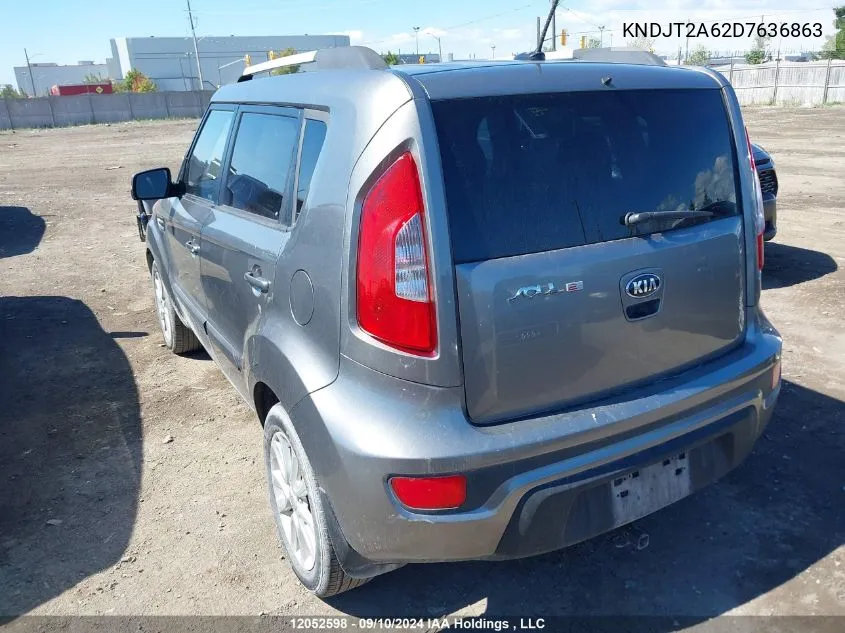 2013 Kia Soul +/!/Sport VIN: KNDJT2A62D7636863 Lot: 12052598