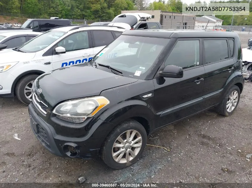 2013 Kia Soul VIN: KNDJT2A58D7753354 Lot: 39460587