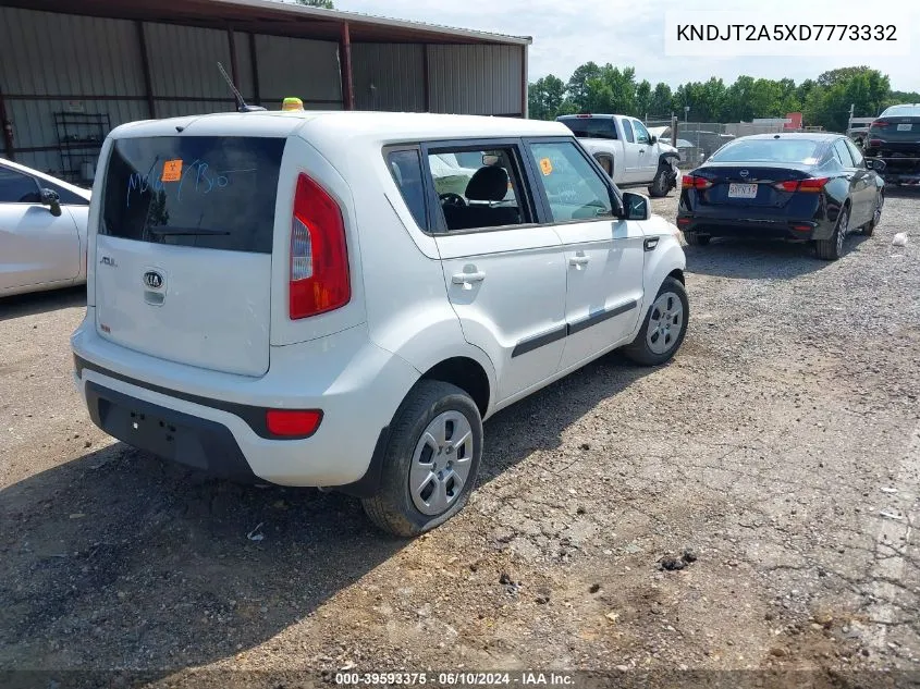 2013 Kia Soul VIN: KNDJT2A5XD7773332 Lot: 39593375