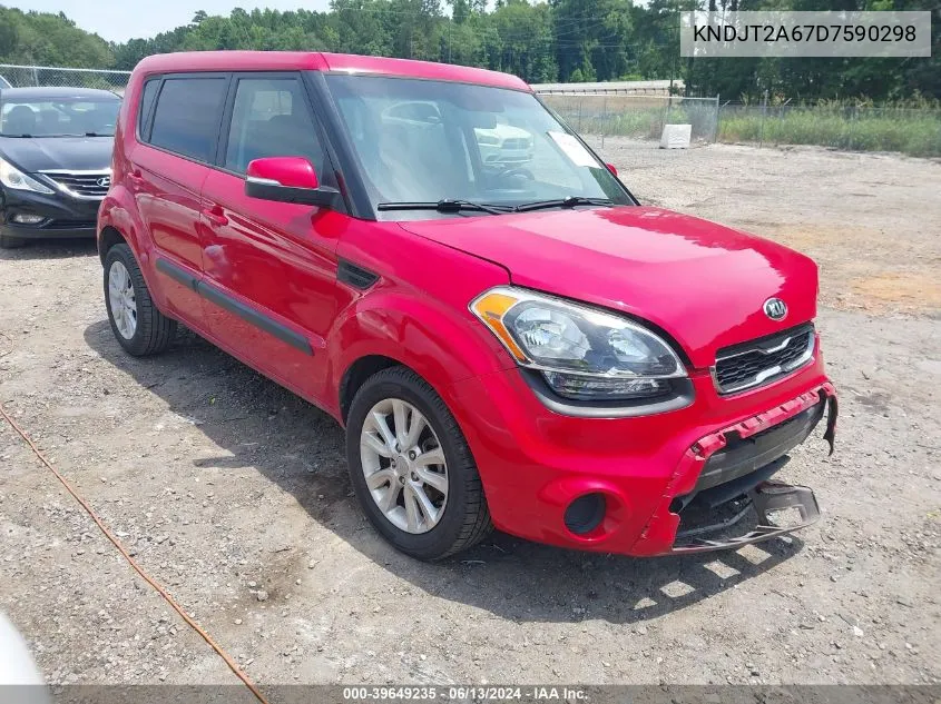 2013 Kia Soul + VIN: KNDJT2A67D7590298 Lot: 39649235