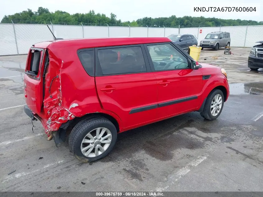 KNDJT2A67D7600604 2013 Kia Soul +