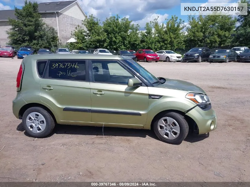 2013 Kia Soul VIN: KNDJT2A55D7630157 Lot: 39767346