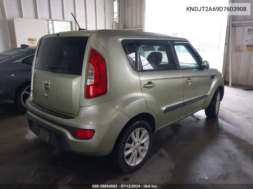 2013 Kia Soul + VIN: KNDJT2A69D7603908 Lot: 39854082