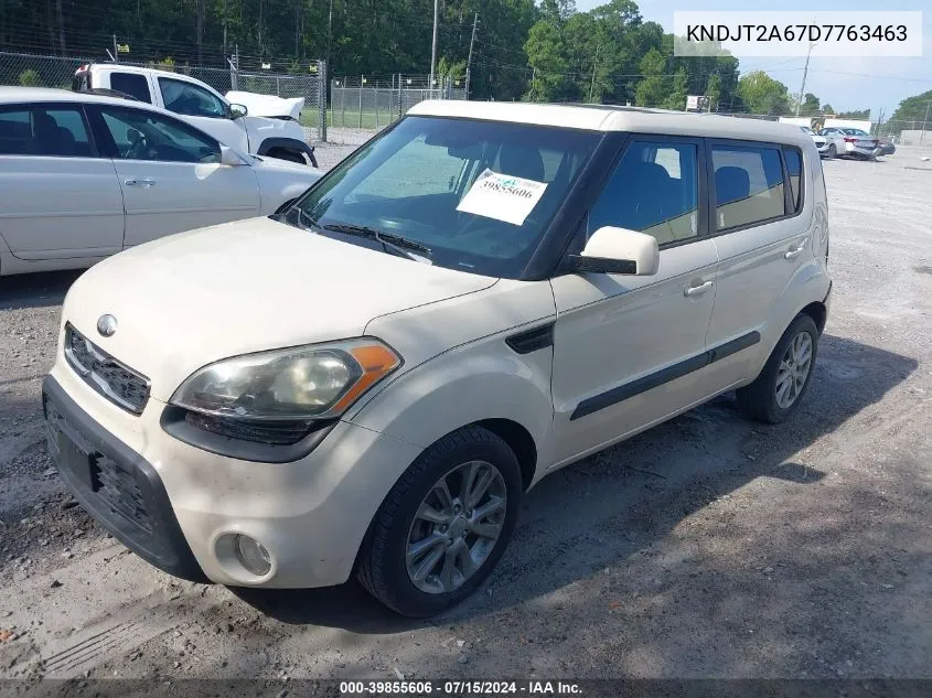 2013 Kia Soul + VIN: KNDJT2A67D7763463 Lot: 39855606