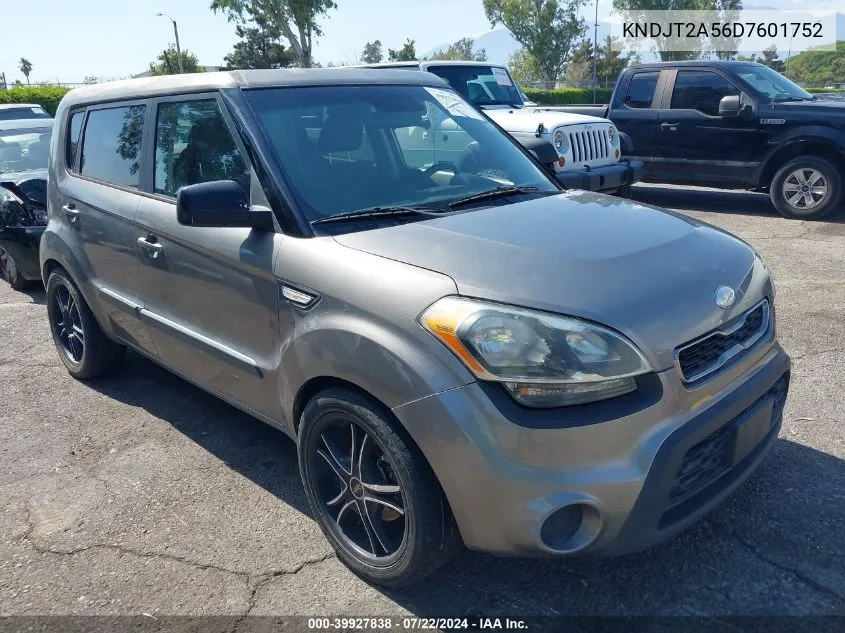 2013 Kia Soul VIN: KNDJT2A56D7601752 Lot: 39927838