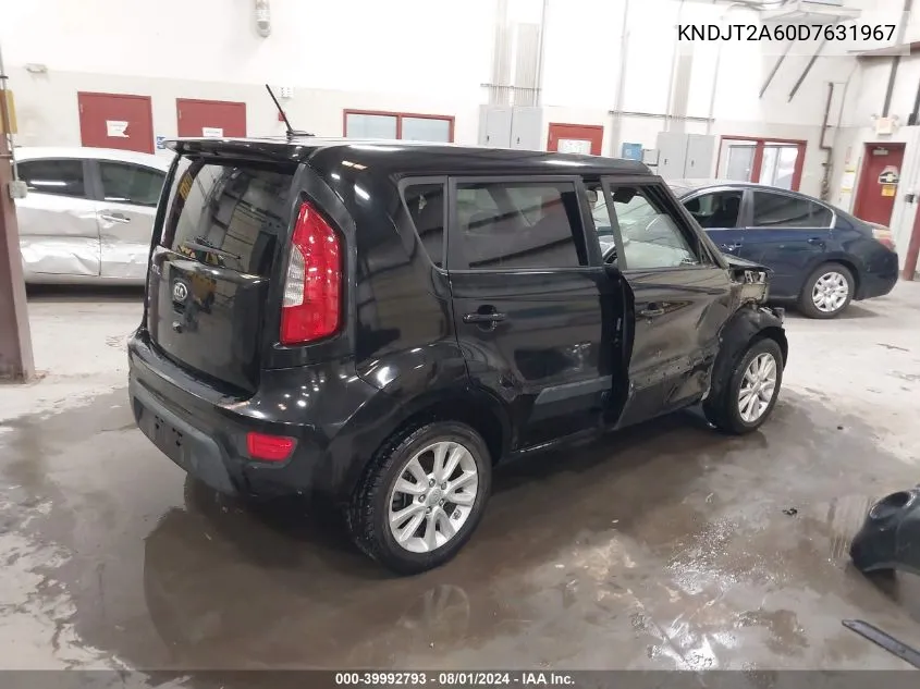 2013 Kia Soul + VIN: KNDJT2A60D7631967 Lot: 39992793