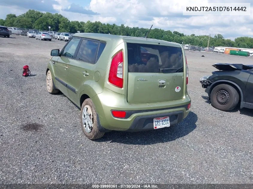 2013 Kia Soul VIN: KNDJT2A51D7614442 Lot: 39998361