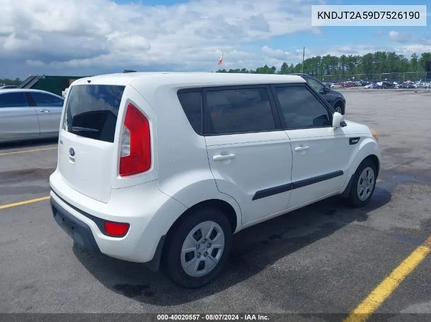 KNDJT2A59D7526190 2013 Kia Soul