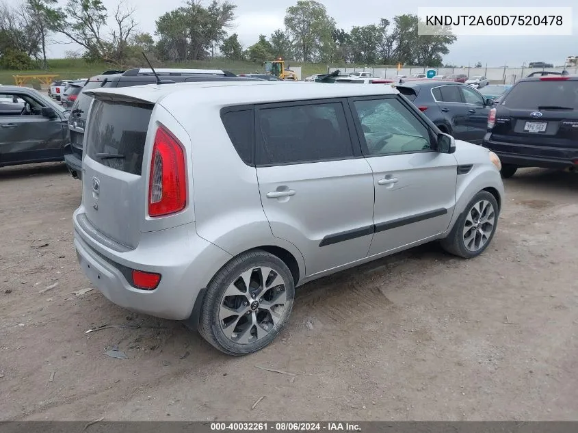 KNDJT2A60D7520478 2013 Kia Soul !/+