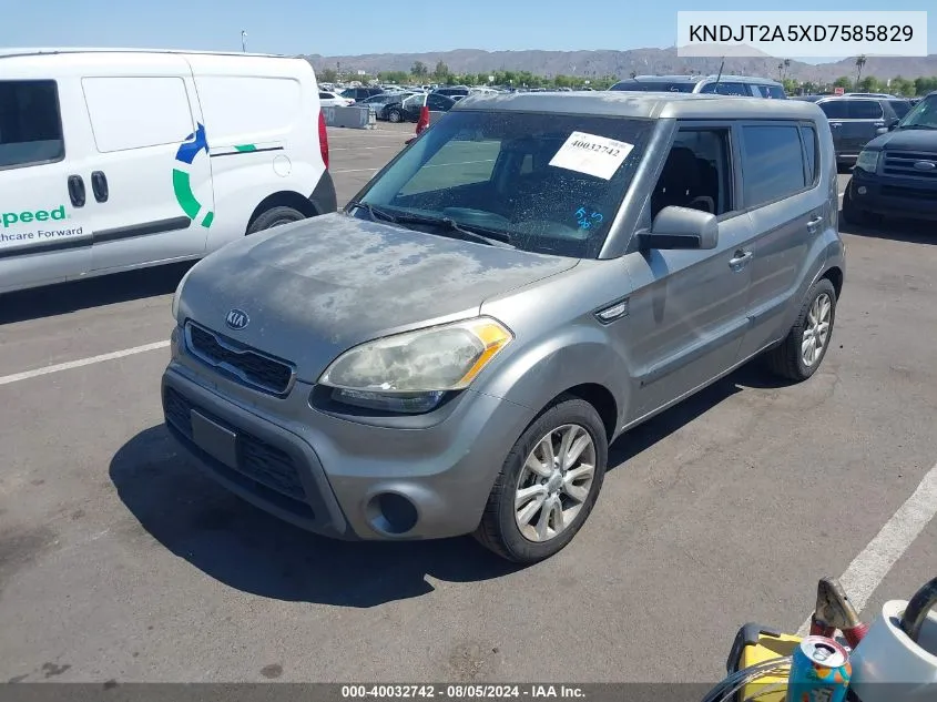 2013 Kia Soul VIN: KNDJT2A5XD7585829 Lot: 40032742