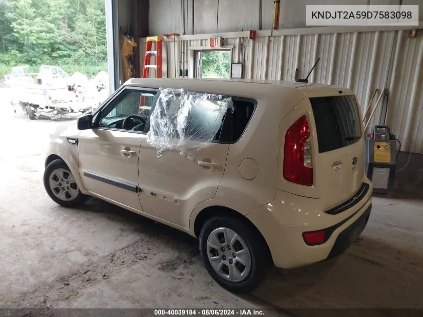 KNDJT2A59D7583098 2013 Kia Soul