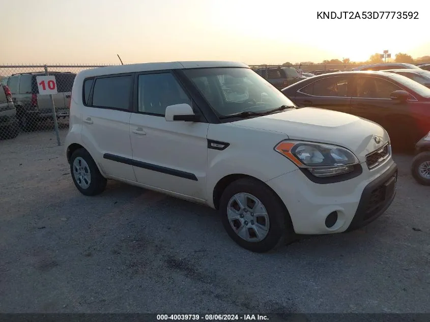 KNDJT2A53D7773592 2013 Kia Soul