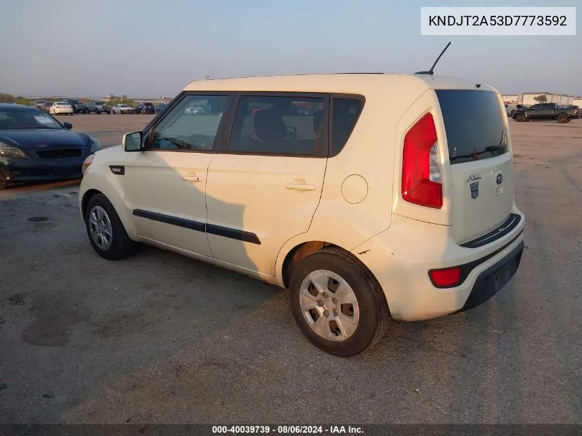 KNDJT2A53D7773592 2013 Kia Soul