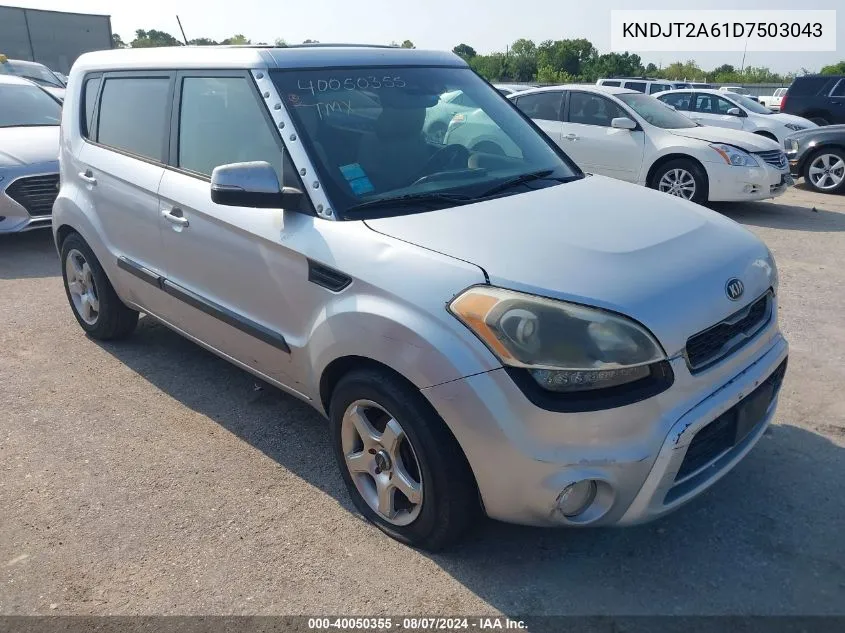 2013 Kia Soul ! VIN: KNDJT2A61D7503043 Lot: 40050355