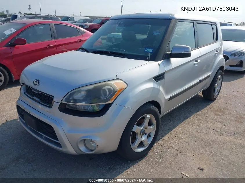 2013 Kia Soul ! VIN: KNDJT2A61D7503043 Lot: 40050355