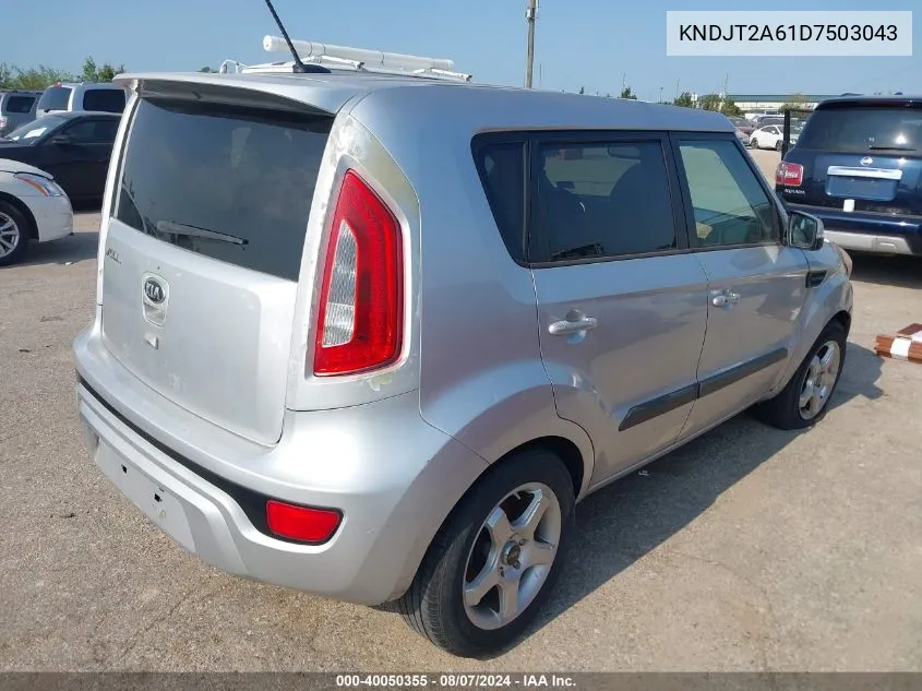 2013 Kia Soul ! VIN: KNDJT2A61D7503043 Lot: 40050355