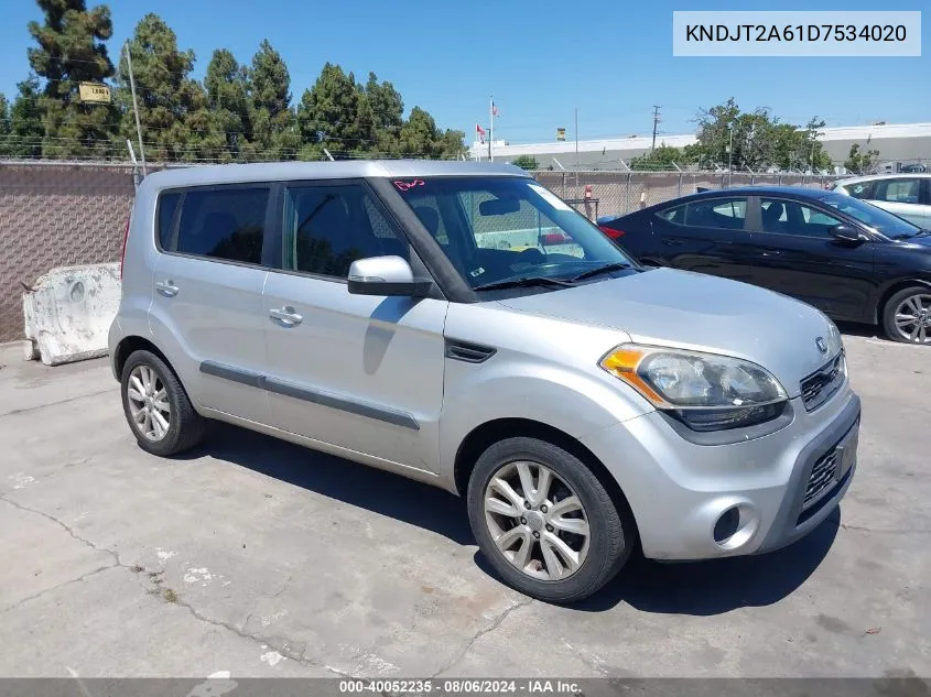 2013 Kia Soul + VIN: KNDJT2A61D7534020 Lot: 40052235