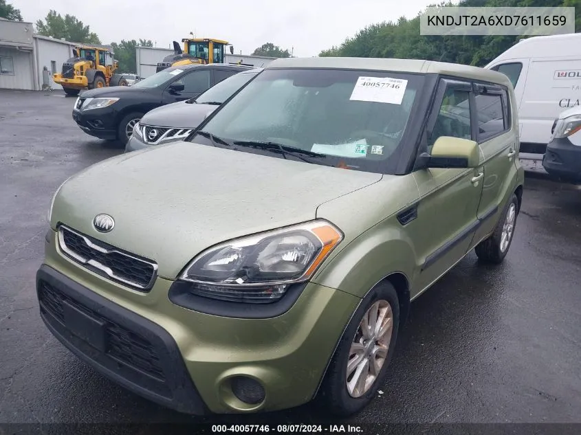 2013 Kia Soul + VIN: KNDJT2A6XD7611659 Lot: 40057746