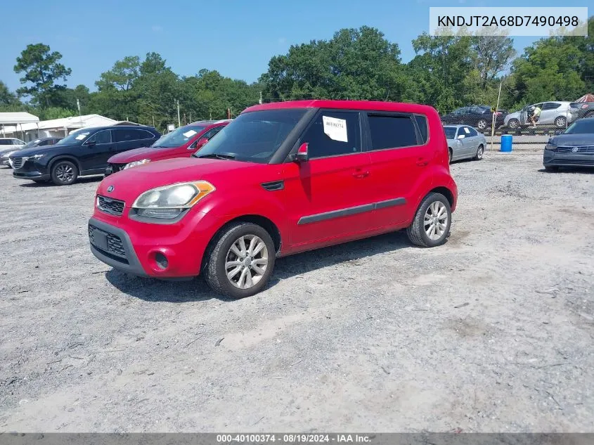 2013 Kia Soul + VIN: KNDJT2A68D7490498 Lot: 40100374