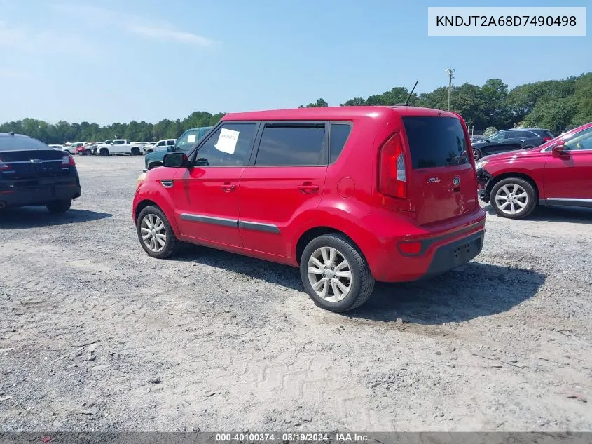 2013 Kia Soul + VIN: KNDJT2A68D7490498 Lot: 40100374