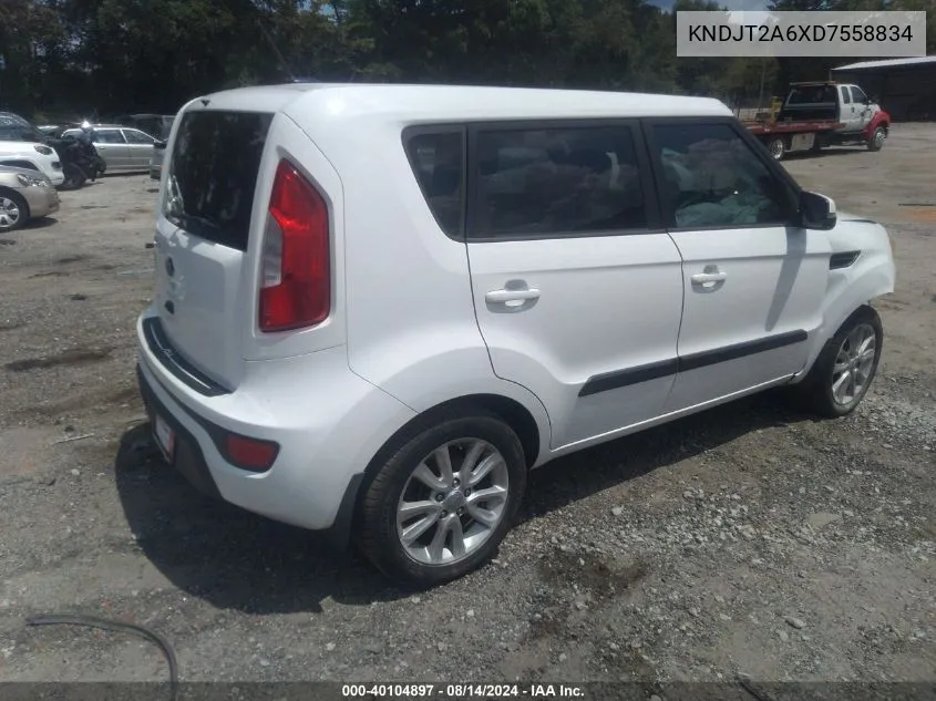 2013 Kia Soul + VIN: KNDJT2A6XD7558834 Lot: 40104897