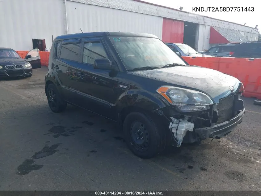 KNDJT2A58D7751443 2013 Kia Soul