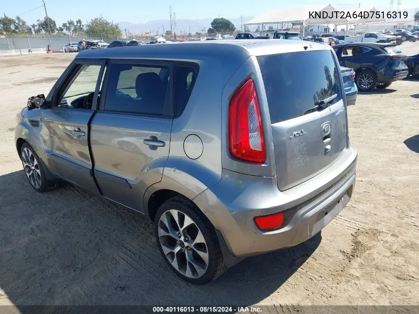 2013 Kia Soul ! VIN: KNDJT2A64D7516319 Lot: 40116013