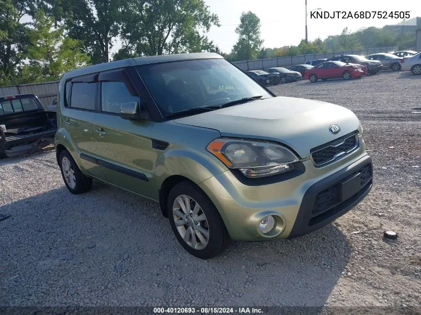 2013 Kia Soul + VIN: KNDJT2A68D7524505 Lot: 40120693