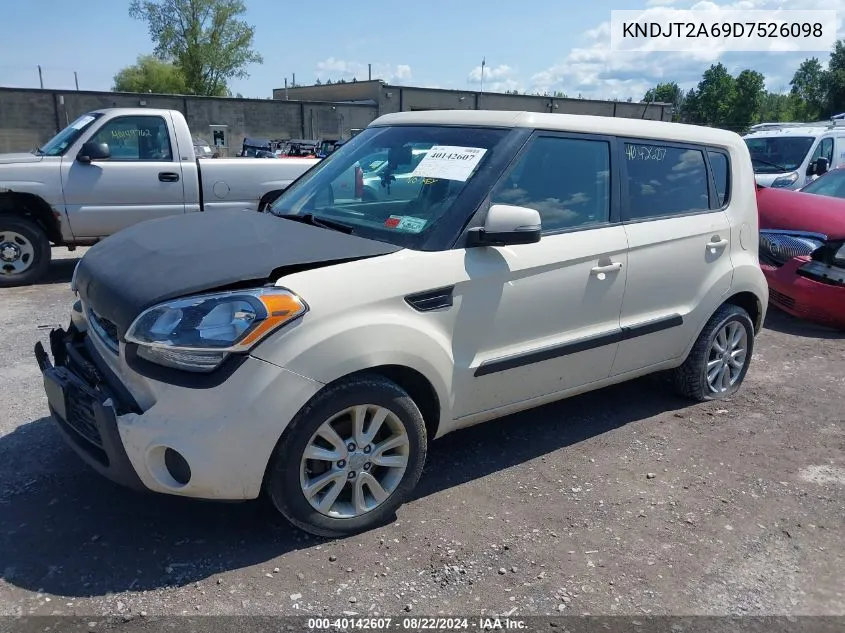 2013 Kia Soul + VIN: KNDJT2A69D7526098 Lot: 40142607