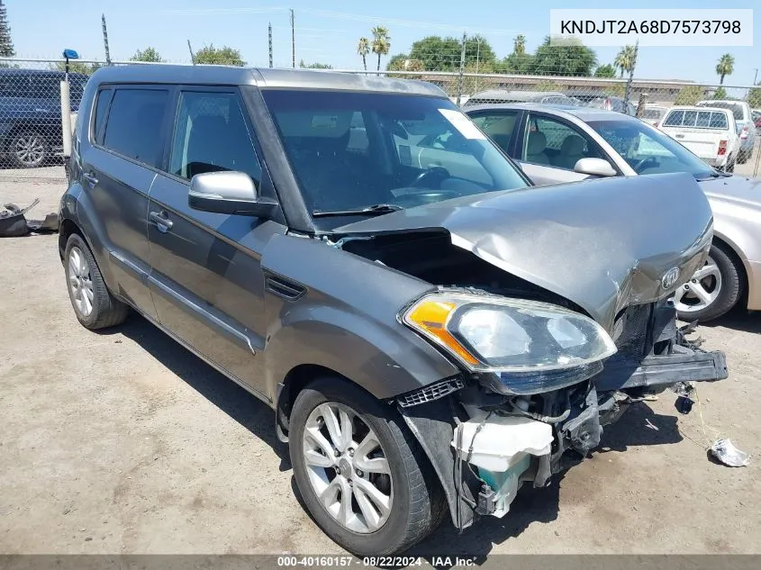 2013 Kia Soul + VIN: KNDJT2A68D7573798 Lot: 40160157