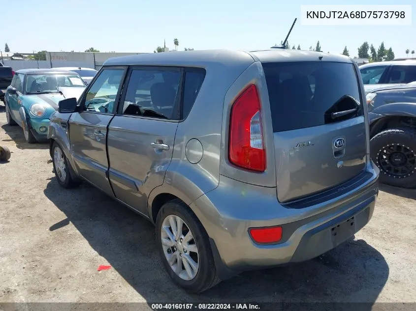 2013 Kia Soul + VIN: KNDJT2A68D7573798 Lot: 40160157