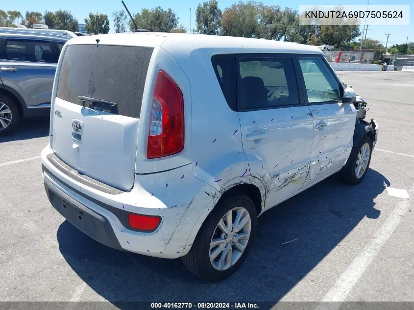 2013 Kia Soul + VIN: KNDJT2A69D7505624 Lot: 40162770